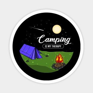 Camping is my therapie Gift Magnet